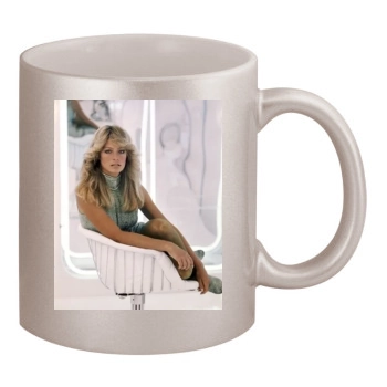 Farrah Fawcett 11oz Metallic Silver Mug