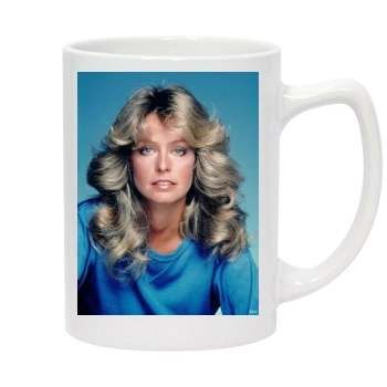 Farrah Fawcett 14oz White Statesman Mug