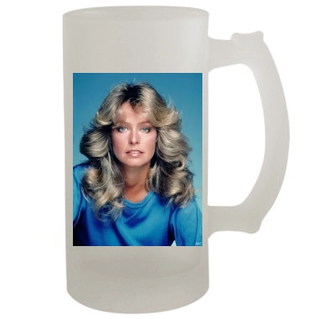 Farrah Fawcett 16oz Frosted Beer Stein