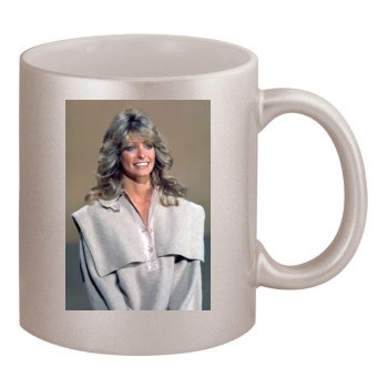 Farrah Fawcett 11oz Metallic Silver Mug