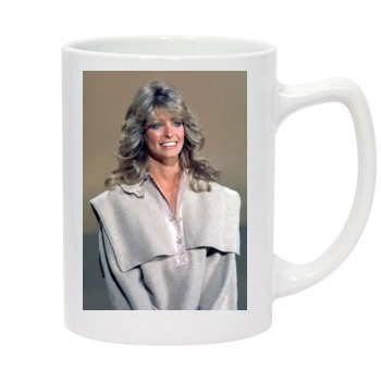 Farrah Fawcett 14oz White Statesman Mug