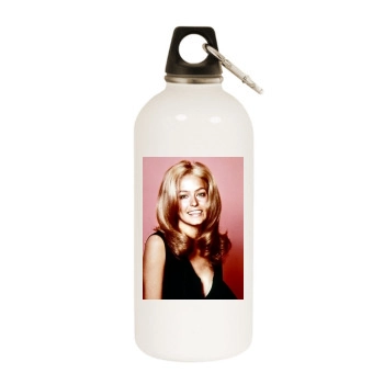 Farrah Fawcett White Water Bottle With Carabiner