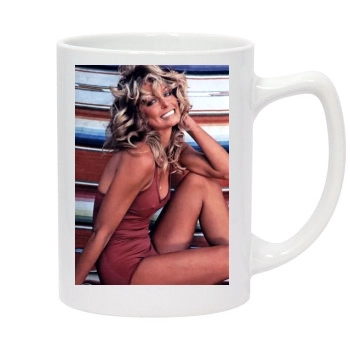 Farrah Fawcett 14oz White Statesman Mug