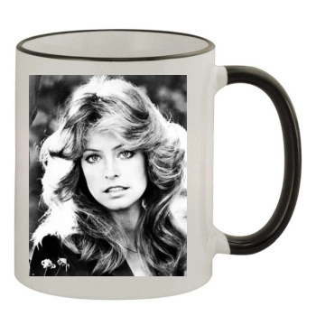 Farrah Fawcett 11oz Colored Rim & Handle Mug