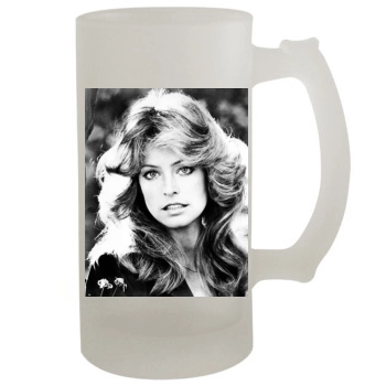 Farrah Fawcett 16oz Frosted Beer Stein