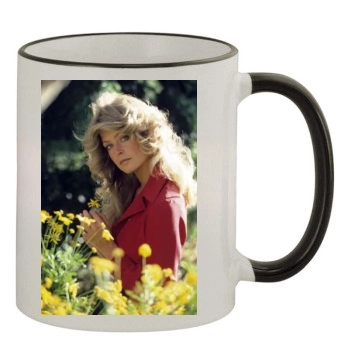 Farrah Fawcett 11oz Colored Rim & Handle Mug