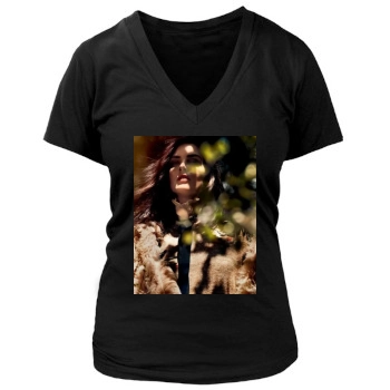 Hilary Rhoda Women's Deep V-Neck TShirt