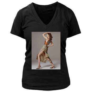 Hilary Rhoda Women's Deep V-Neck TShirt