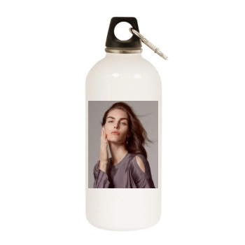 Hilary Rhoda White Water Bottle With Carabiner