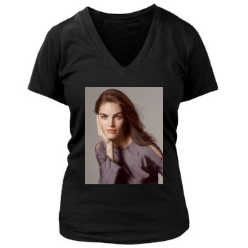 Hilary Rhoda Women's Deep V-Neck TShirt