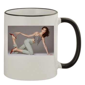 Hilary Rhoda 11oz Colored Rim & Handle Mug