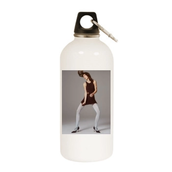 Hilary Rhoda White Water Bottle With Carabiner