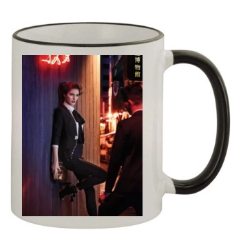 Hilary Rhoda 11oz Colored Rim & Handle Mug