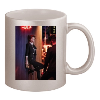 Hilary Rhoda 11oz Metallic Silver Mug