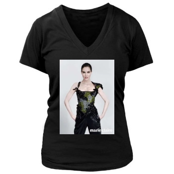 Hilary Rhoda Women's Deep V-Neck TShirt