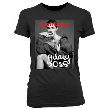 Hilary Rhoda Women's Junior Cut Crewneck T-Shirt