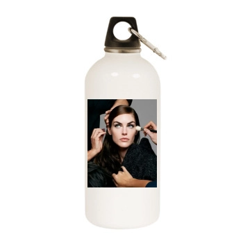 Hilary Rhoda White Water Bottle With Carabiner