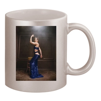 Hilary Swank 11oz Metallic Silver Mug