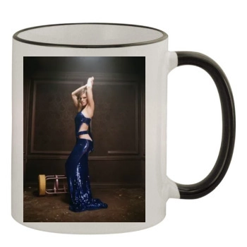 Hilary Swank 11oz Colored Rim & Handle Mug