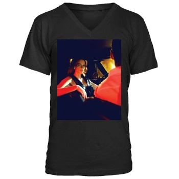 Hilary Swank Men's V-Neck T-Shirt