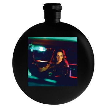 Hilary Swank Round Flask