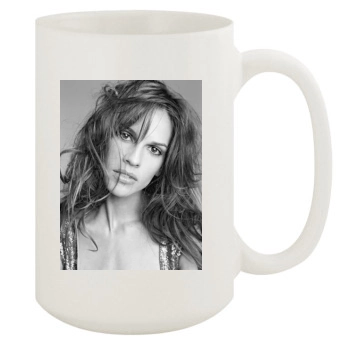 Hilary Swank 15oz White Mug