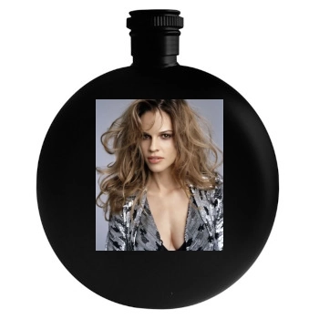 Hilary Swank Round Flask