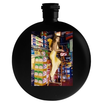 Hilary Swank Round Flask