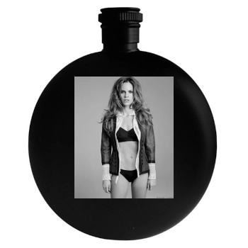 Hilary Swank Round Flask