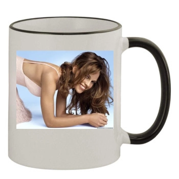 Hilary Swank 11oz Colored Rim & Handle Mug