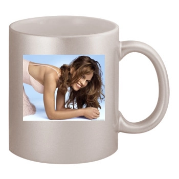 Hilary Swank 11oz Metallic Silver Mug