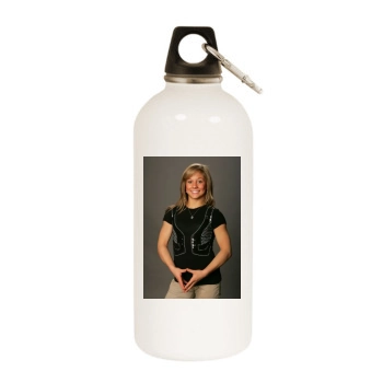 Shawn Johnson White Water Bottle With Carabiner