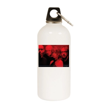 Shirley Manson White Water Bottle With Carabiner