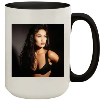 Tia Carrere 15oz Colored Inner & Handle Mug