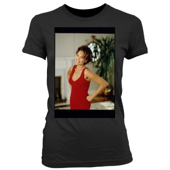 Tia Carrere Women's Junior Cut Crewneck T-Shirt