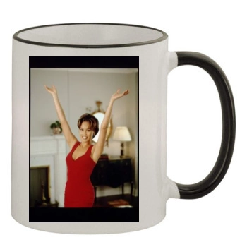 Tia Carrere 11oz Colored Rim & Handle Mug