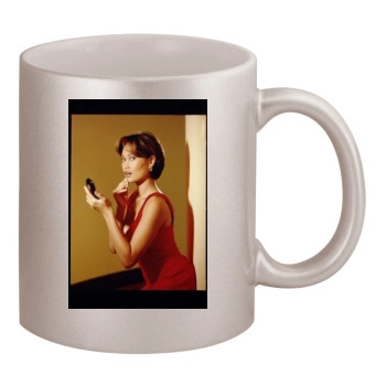 Tia Carrere 11oz Metallic Silver Mug