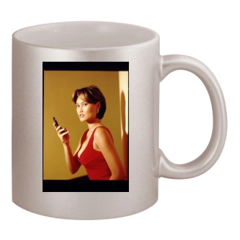 Tia Carrere 11oz Metallic Silver Mug