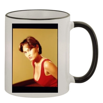 Tia Carrere 11oz Colored Rim & Handle Mug