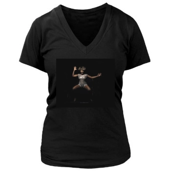 Tina Turner Women's Deep V-Neck TShirt