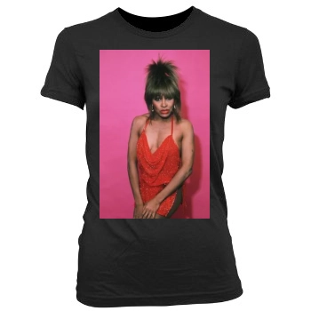 Tina Turner Women's Junior Cut Crewneck T-Shirt