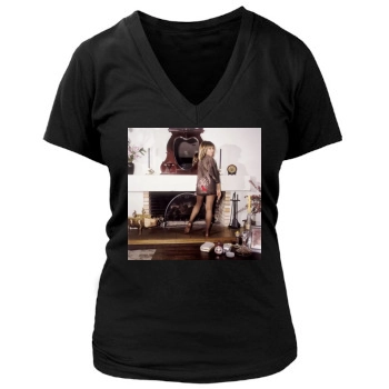 Tina Turner Women's Deep V-Neck TShirt