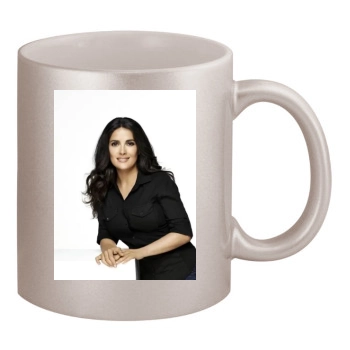 Salma Hayek 11oz Metallic Silver Mug