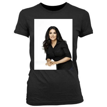 Salma Hayek Women's Junior Cut Crewneck T-Shirt