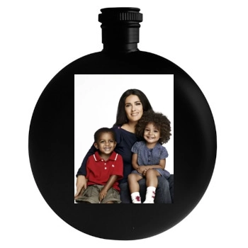 Salma Hayek Round Flask