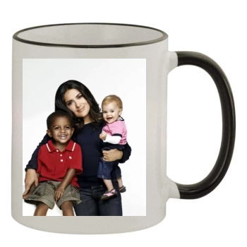 Salma Hayek 11oz Colored Rim & Handle Mug