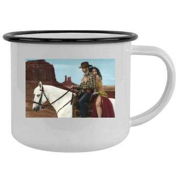 Salma Hayek Camping Mug