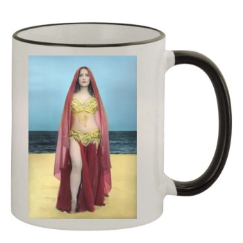 Salma Hayek 11oz Colored Rim & Handle Mug