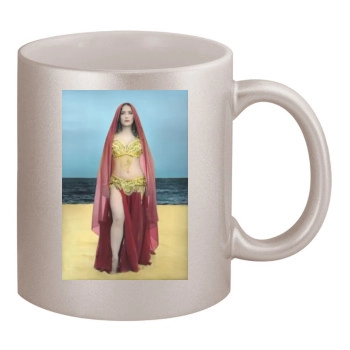 Salma Hayek 11oz Metallic Silver Mug