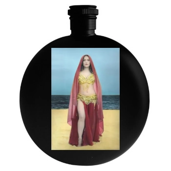 Salma Hayek Round Flask